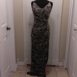 Express Floor Length Camo Dress size S